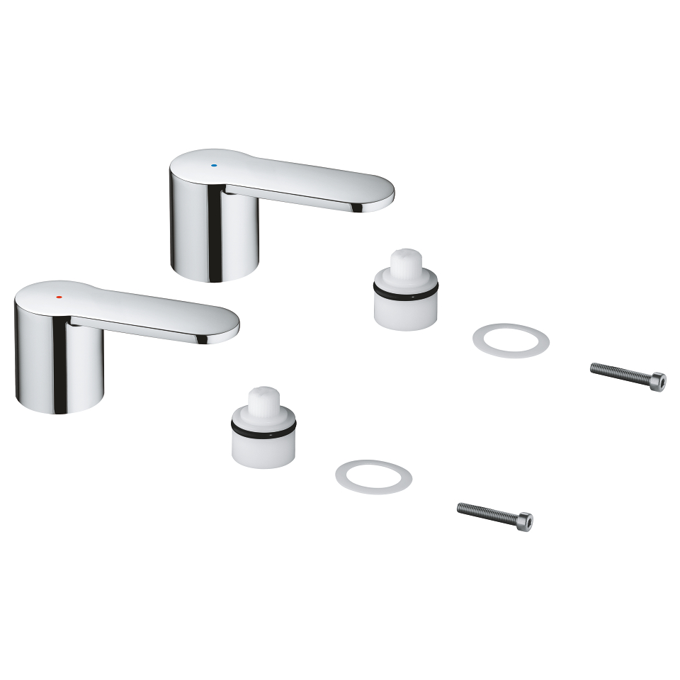 Obrázek GROHE Eurostyle Cosmopolitan Ventily pro teplou a studenou vodu chrom #48309000