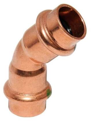 VIEGA koleno 15 mm, 45st. II/A lis cu # 292348