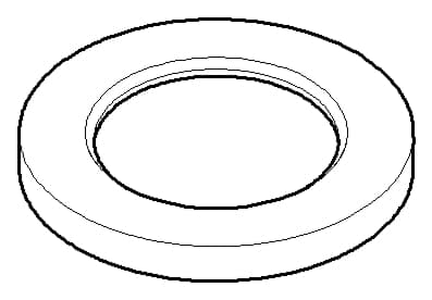 Bild von DORNBRACHT Rosette Ø 46 x Ø 28,6 x 5 mm - Chrom #092785001-00