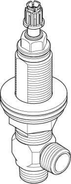 Bild von DORNBRACHT Seitenventil rechtsschließend verlängert 7mm 1/2" - #9017110403390