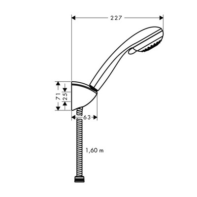 Obrázek HANSGROHE CROMETTA 85 Multi/PorterC sprchový set 27569000 chrom