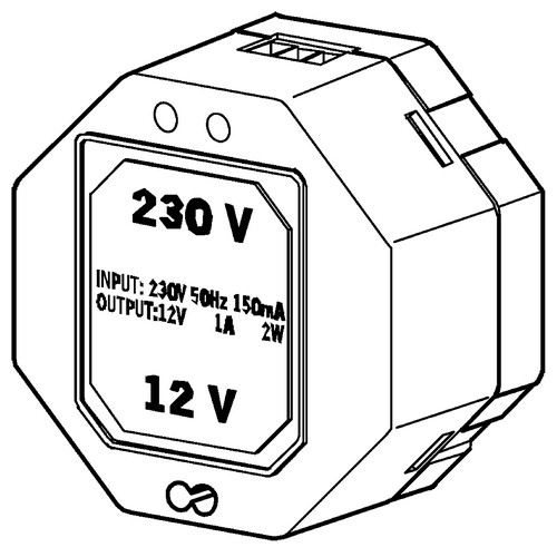 Obrázek HANSA Transformátor, 230/12 VDC 1A #64990100