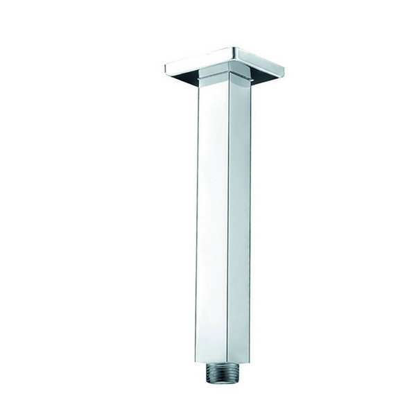 KREINER PREMIUM stropní sprchové rameno stropní 200mm 1/2", mosaz, čtvercový průřez, chromované s vysokým leskem