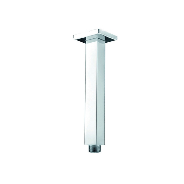 KREINER PREMIUM stropní sprchové stropní rameno 250mm 1/2", mosaz, čtvercový průřez, chromované s vysokým leskem