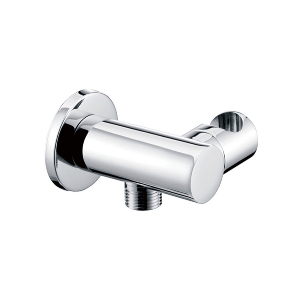 KREINER COMFORT nástěnné připojovací kolínko s držákem 1/2",se zpětným ventilem, chrom