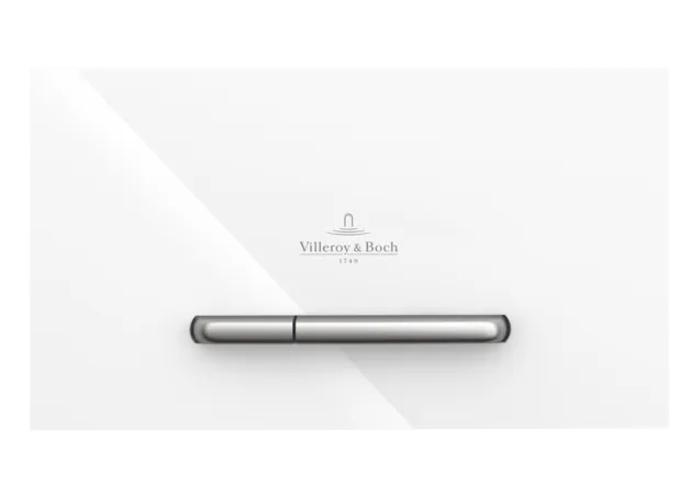 Obrázek VILLEROY BOCH Instalační systémy ViConnect WC deska 300G, 2splachovací, sklo lesklé bílé #922160RE