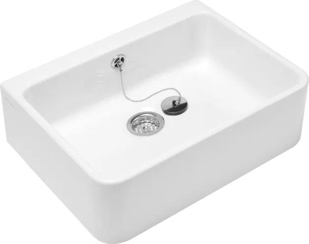 VILLEROY BOCH Dřez O.novo, 495 x 400 x 170 mm, bílý Alpine, s přepadem #63210001