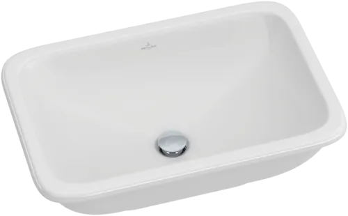 VILLEROY BOCH Vestavné umyvadlo Loop & Friends, 675 x 450 x 185 mm, bílá Alpine CeramicPlus, s přepadem, neleštěné #614520R1