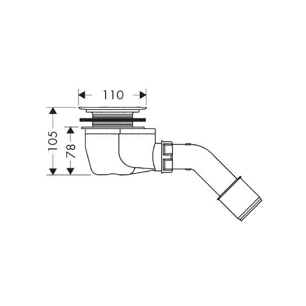 Obrázek HANSGROHE STARO ´90 odtoková souprava 60054180