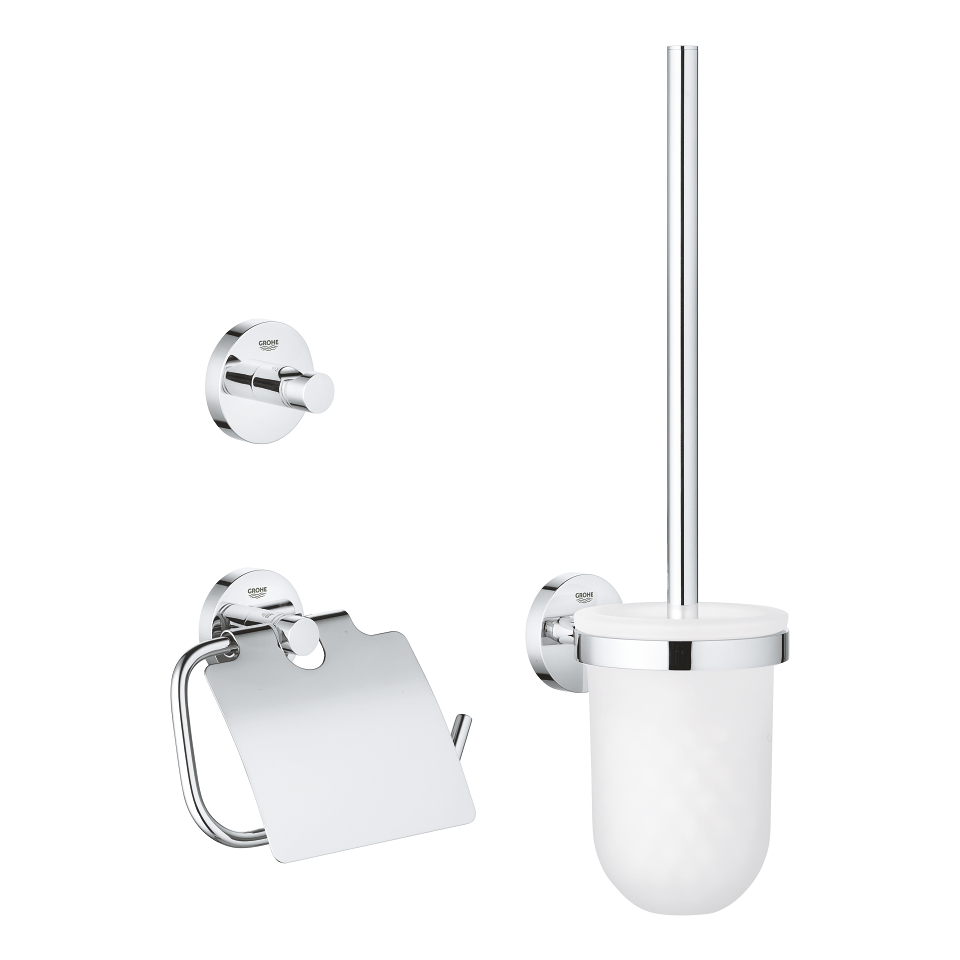 Зображення з  GROHE Essentials Набір аксесуарів 3 в 1 City restroom хром #40407001