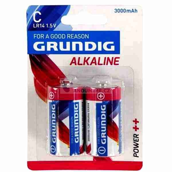 Ảnh của Grundig alkalická baterie typ C, 1,5V, 3000 mAh, 2 ks