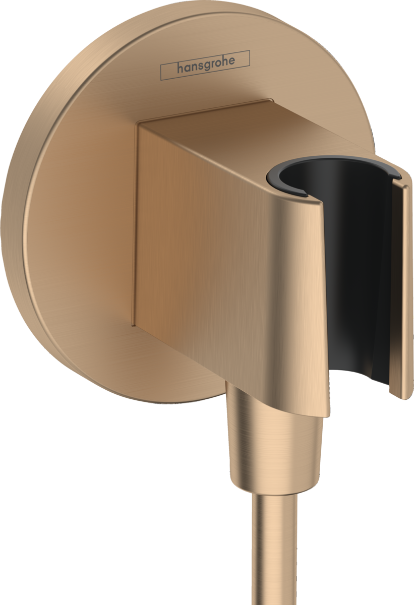 HANSGROHE FixFit S přípojka hadice se sprchovým držákem kartáčovaný bronz 26888140