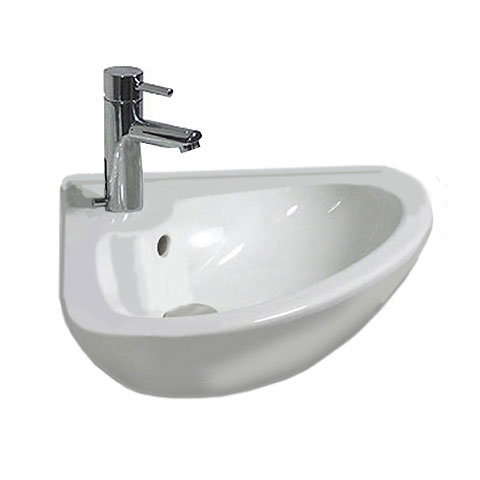 Obrázek DURAVIT DuraPlus Triburg umývátko rohové 44 cm 0794440000 bílá