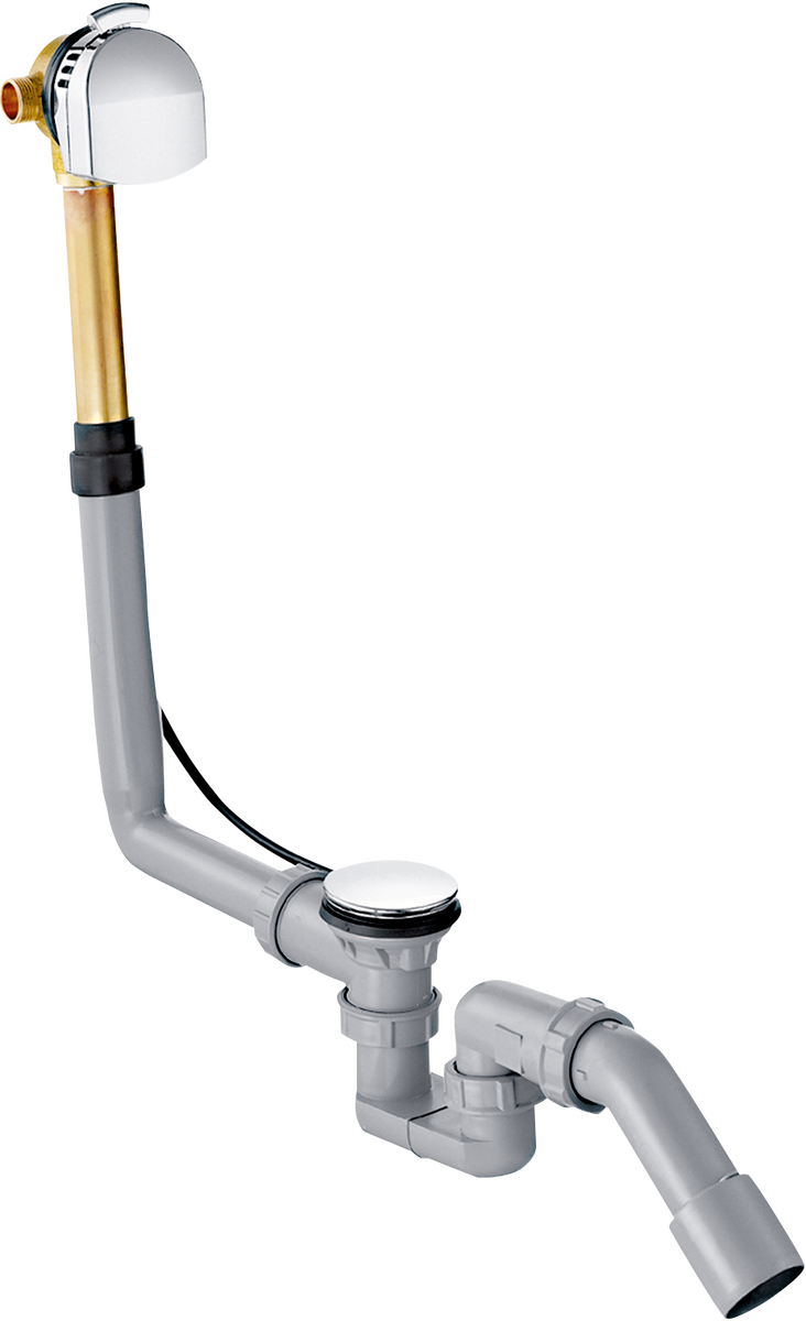 HANSGROHE Exafill Úplná sada vanového výtoku, odtokové a přepadové soupravy pro normální vany #58123000 - chrom