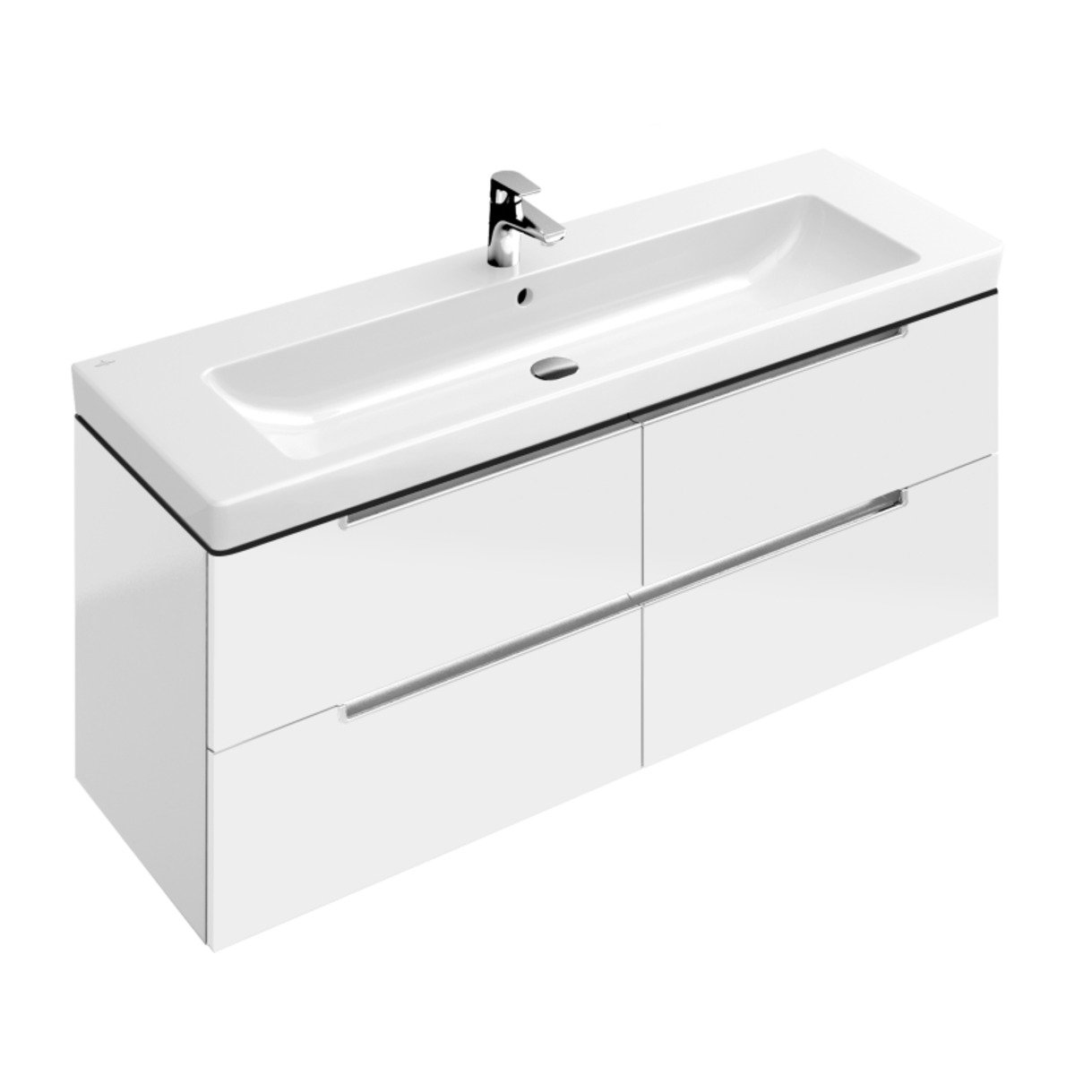 Obrázek VILLEROY & BOCH Subway 2.0 skříňka pod umyvadlo 1287x520x449mm A69800BM bílá