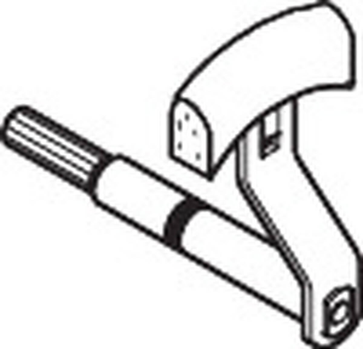 HANSGROHE Posuvník #96094340 - kartáčovaný černý chrom