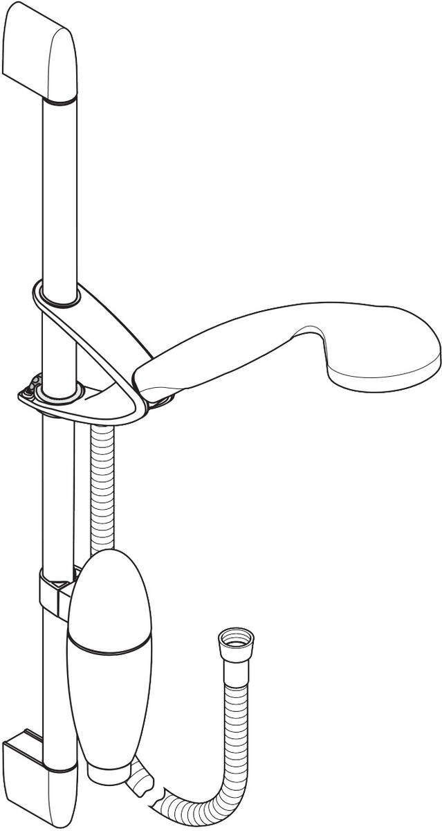 Obrázek HANSGROHE Croma sprchový set 1jet/Unica'C 65cm #27643000