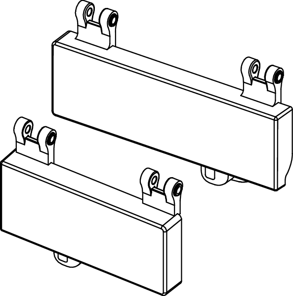 TECElux ND sada tlačítek #9820288 - bílá