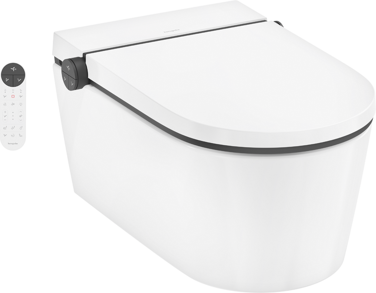 HANSGROHE LavaPura Element S - Elektronický bidet s keramikou, SoftClose, AquaHelix Flush, HygieneEffect, SmartClean #6302145063021450 - bílá