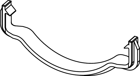 TECE Konzola držáku odpadního kolena toalety TECE, náhradní díl #9820049