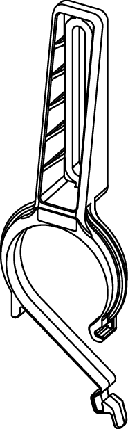 TECE ND držák splachovacího kolena DN 50 #9820034