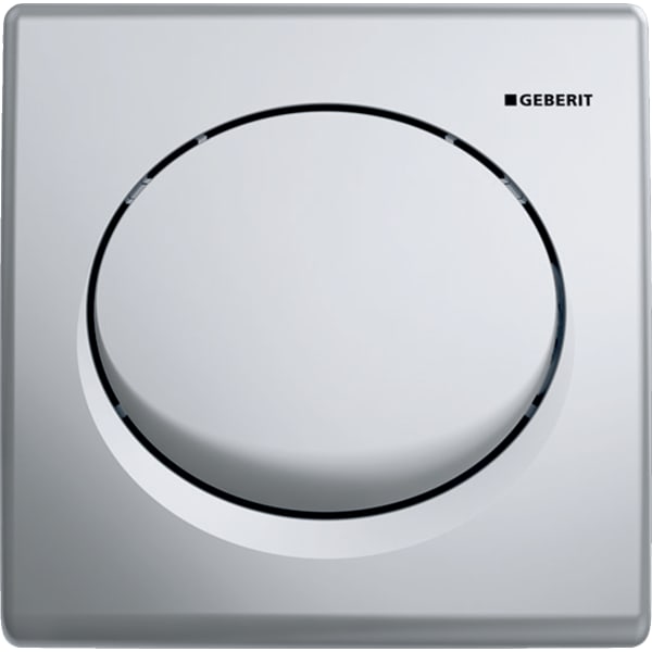 GEBERIT Ovládání splachování pisoáru Geberit, s pneumatickým spuštěním splachování, ovládací tlačítko z plastu chrom / Matný #115.820.46.5