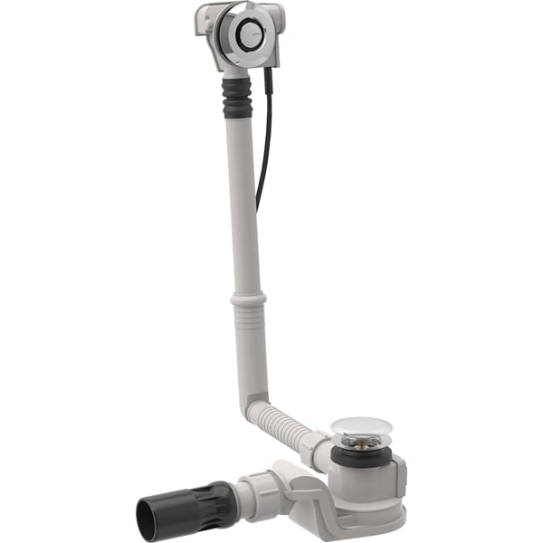 GEBERIT Vanová odpadní souprava Geberit s tlačítkovým ovládáním PushControl, d52, se soupravou pro kompletaci chrom / Lesklý #150.750.21.6