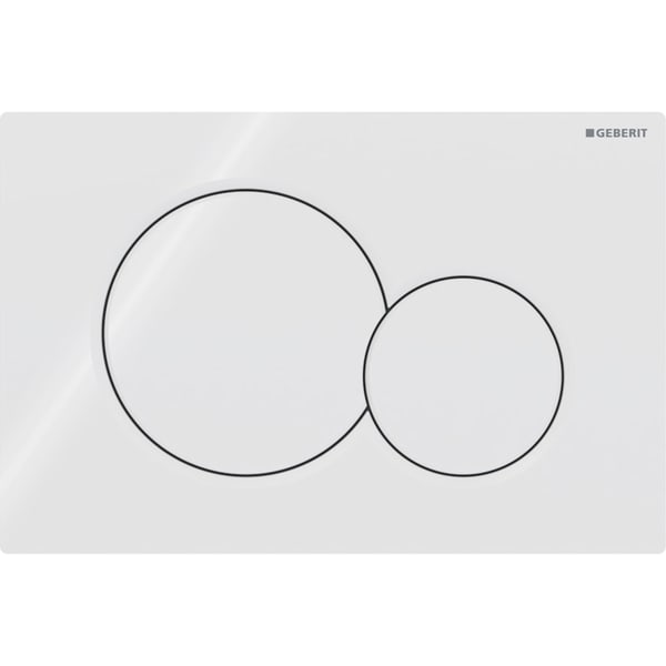 GEBERIT Ovládací tlačítko Geberit Sigma01, pro 2 množství splachování, Round Bílá #115.770.11.5