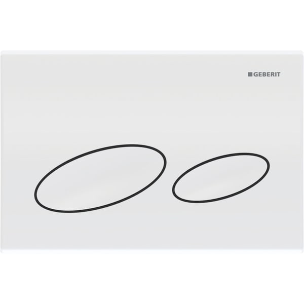 GEBERIT Ovládací tlačítko Geberit Kappa20, pro 2 množství splachování Bílá #115.228.11.1