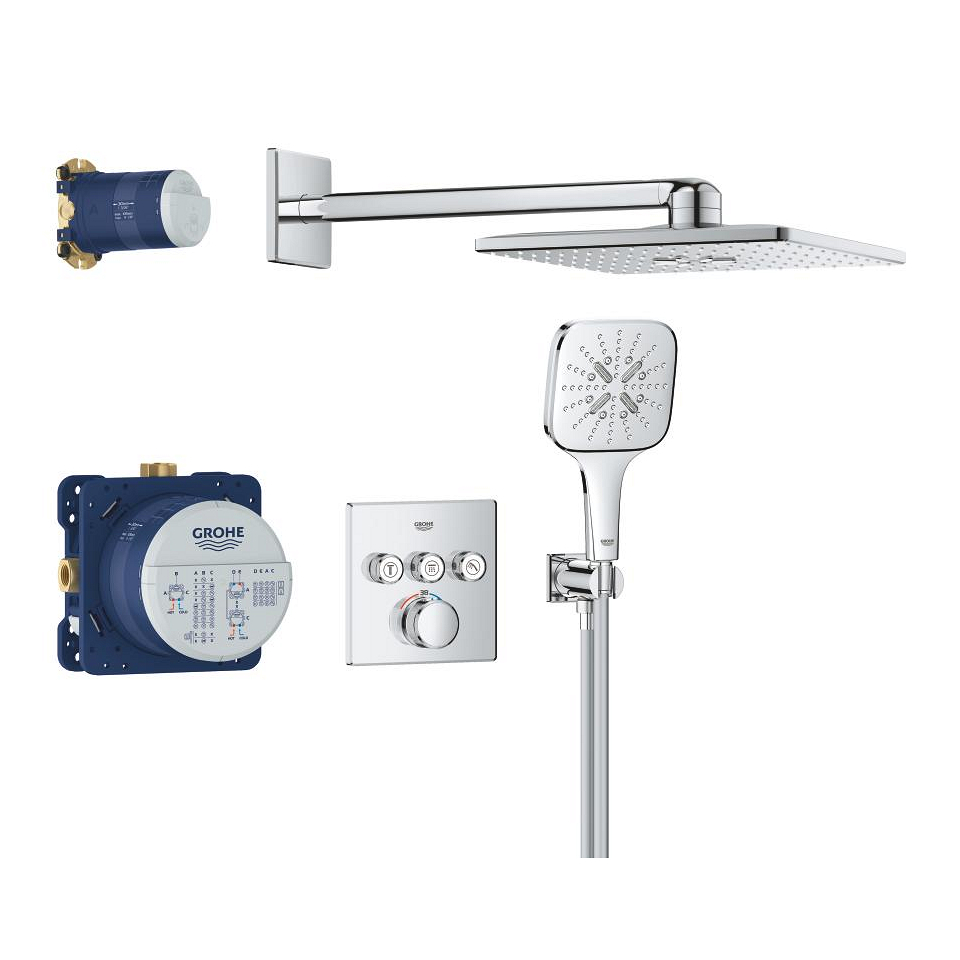 GROHE Grohtherm SmartControl Podomítkový sprchový systém #34864000 - chrom