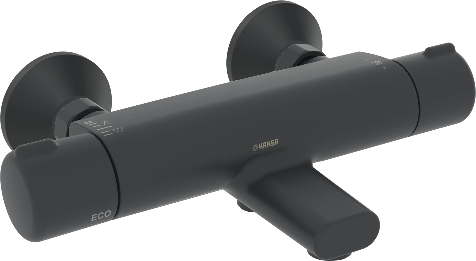 HANSA MICRA Eco vanová a sprchová baterie #5816217133 - černá mat