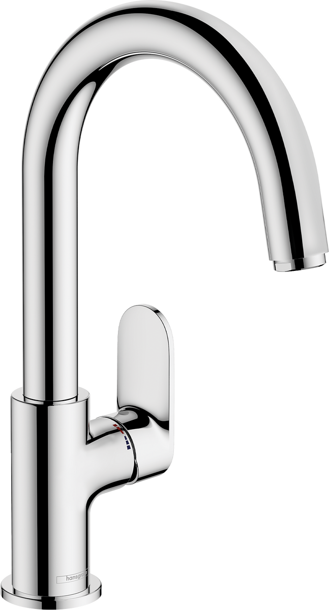 HANSGROHE Vernis Blend Páková umyvadlová baterie s otočným výtokem a odtokovou soupravou s táhlem #71554000 - chrom