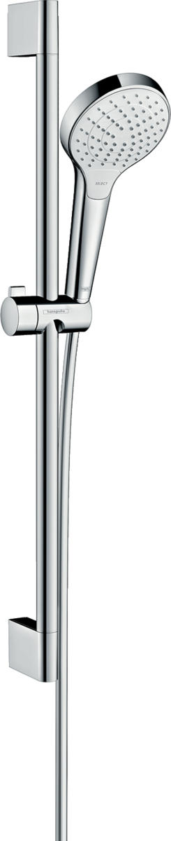 HANSGROHE Croma Select S Sprchová sada Vario EcoSmart se sprchovou tyčí 65 cm #26563400 - bílá/chrom