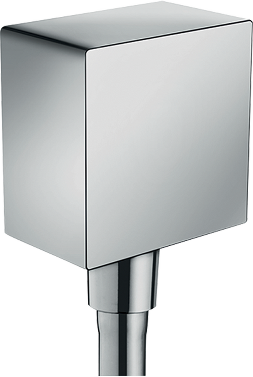 HANSGROHE FixFit Přípojka hadice hranatá, se zpětným ventilem #26455000 - chrom