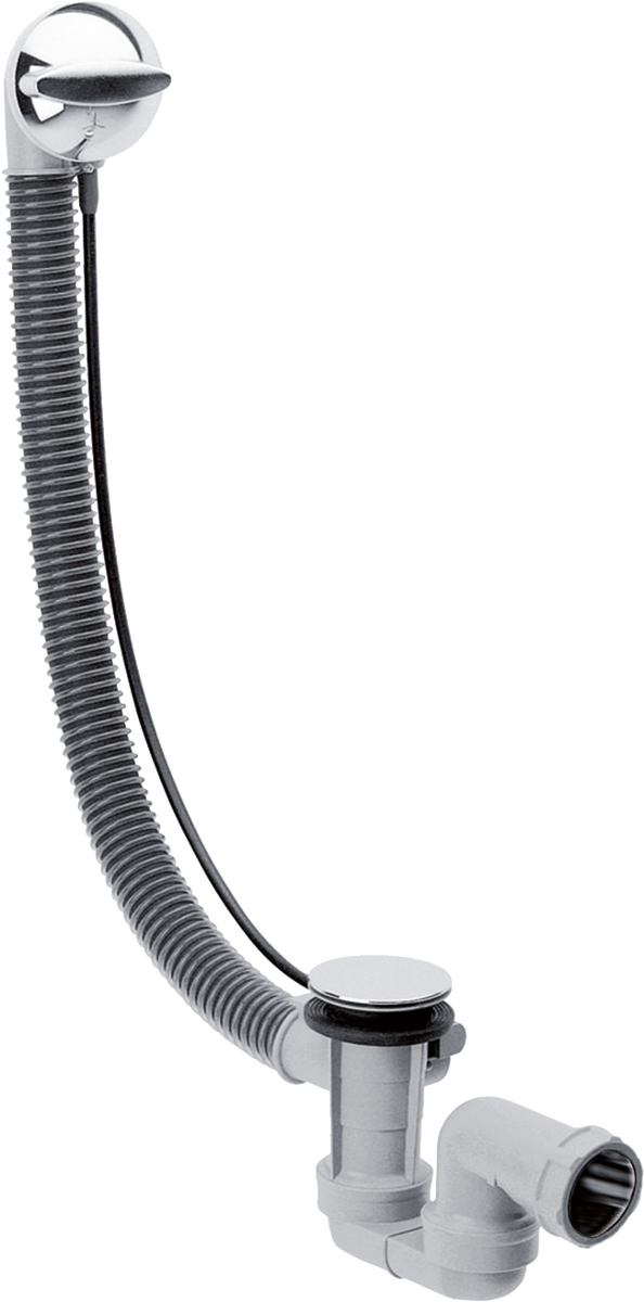 HANSGROHE Flexaplus Úplná sada odtokové a přepadové soupravy pro normální vany #58143000 - chrom