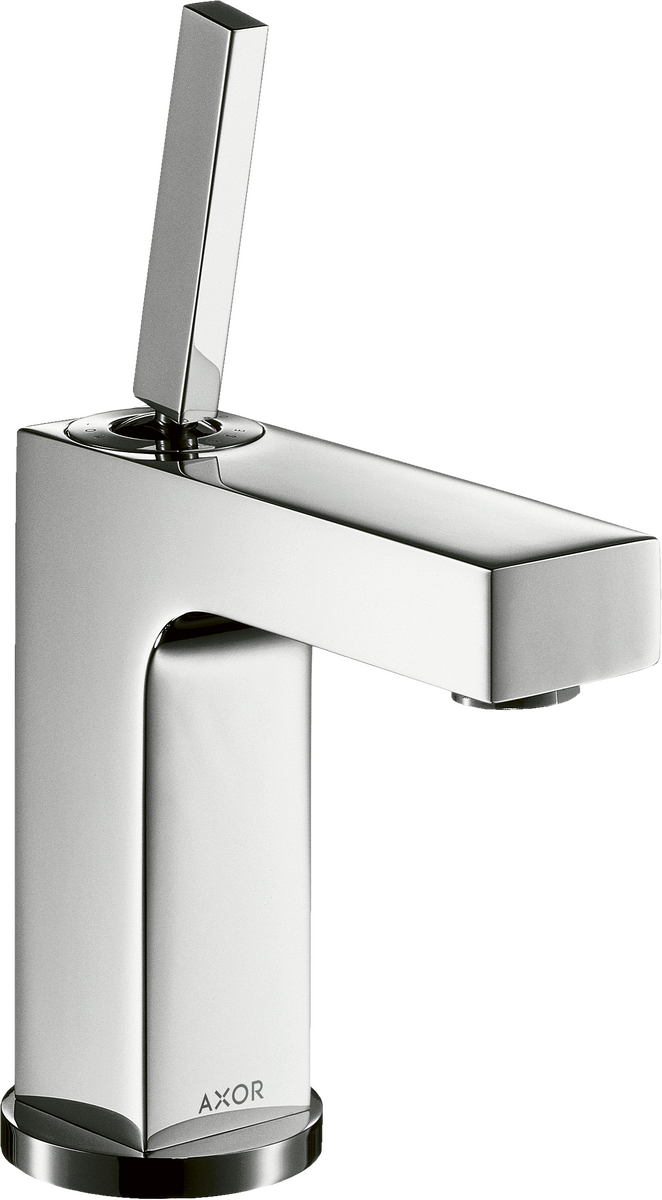 HANSGROHE AXOR Citterio Páková umyvadlová baterie 110 s kolíkovou rukojetí, s odtokovou soupravou s táhlem #39010000 - chrom