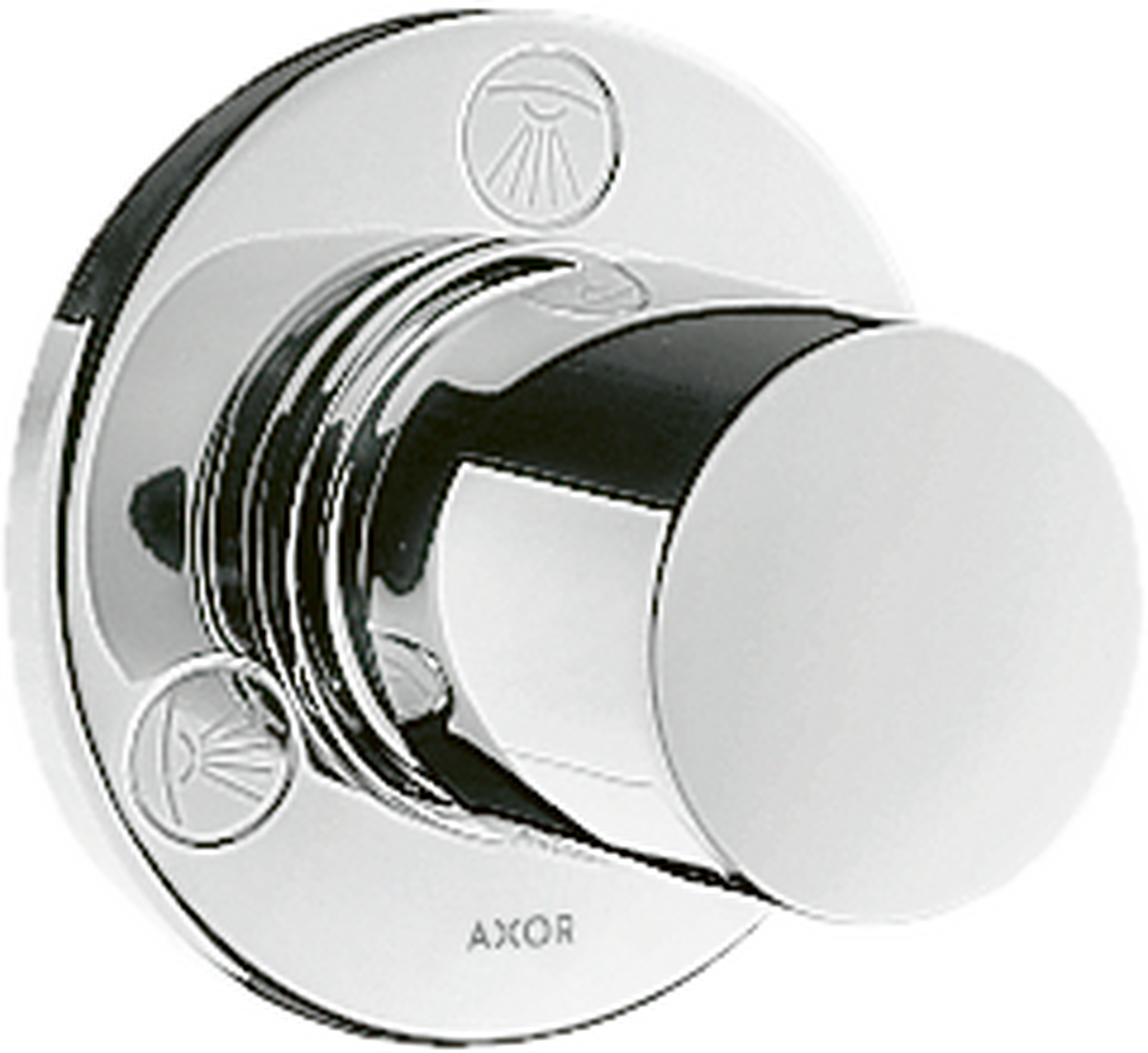 HANSGROHE AXOR Uno Uzavírací a přepínací ventil Trio /Quattro s podomítkovou instalací #38933000 - chrom