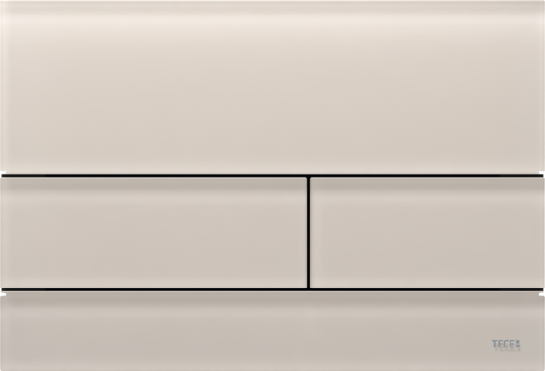 TECEsquare II ovládací tlačítko, sklo #9240827 - saténové pískově béžové