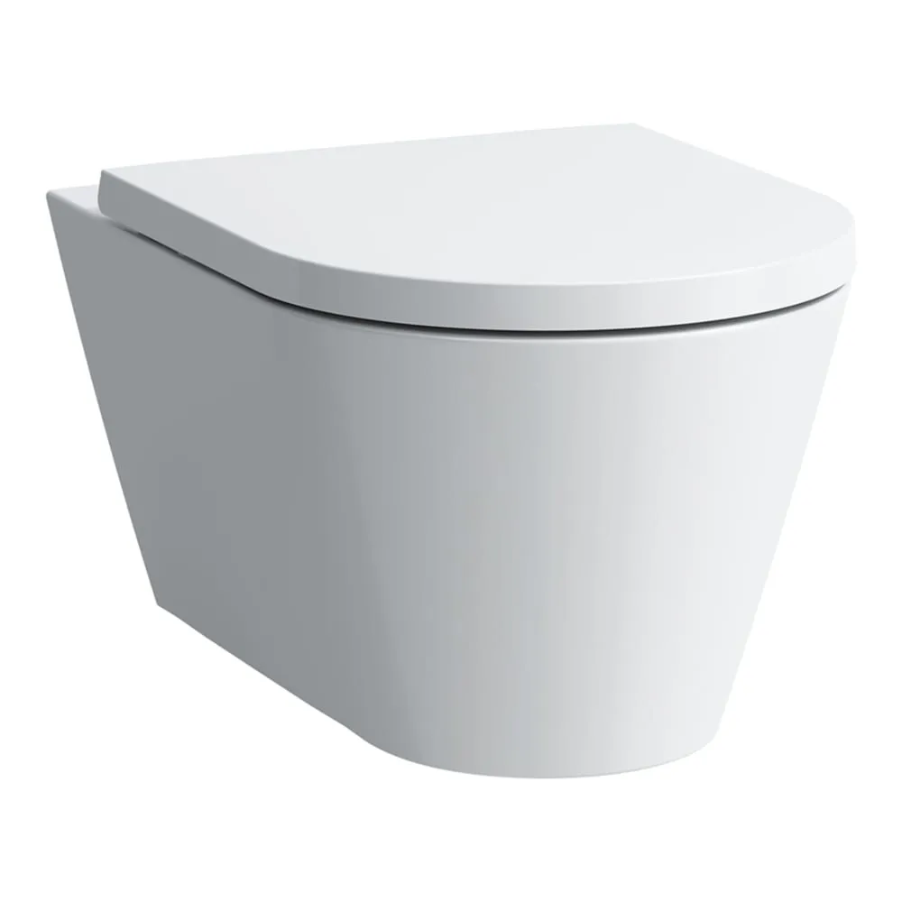 LAUFEN Kartell LAUFEN Závěsné WC rimless, hluboké splachování, 4,5/3 l, zakulacený zadní lem 545 x 370 x 355 mm #H8203370000001 - 000 - Bílá