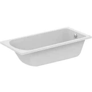 IDEAL STANDARD HOTLINE - Vana ve tvaru těla 1700x800x465 mm v bílé lesklé barvě, bez otvoru pro baterii, s přepadem, bez výsuvného odpadu - odolná proti detergentům, odolná proti světlu #K274701 - Bílá (Alpine)