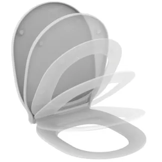 IDEAL STANDARD CONNECT AIR - Wrapover sedátko 365x445x50 mm v bílé lesklé barvě - SoftClosing WC #E036801 - Bílá (Alpine)
