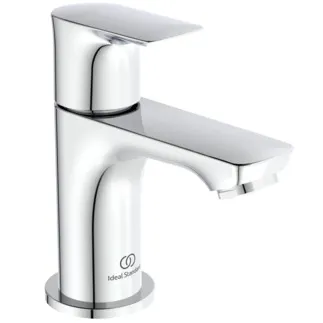 IDEAL STANDARD CONNECT AIR - Podstavný ventil 48x115x126 mm, svislá vzdálenost 85 mm od středu výtoku, chrom, 5 l/min (3 bar), bez výsuvného odpadu - omezovač průtoku, povrch SmartShine #A7031AA - chrom