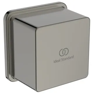 IDEAL STANDARD IDEALRAIN - Oblouk pro připojení na stěnu 59x60x59 mm ve stříbrné barvě - PVD technologie #BC772GN - nerezová ocel