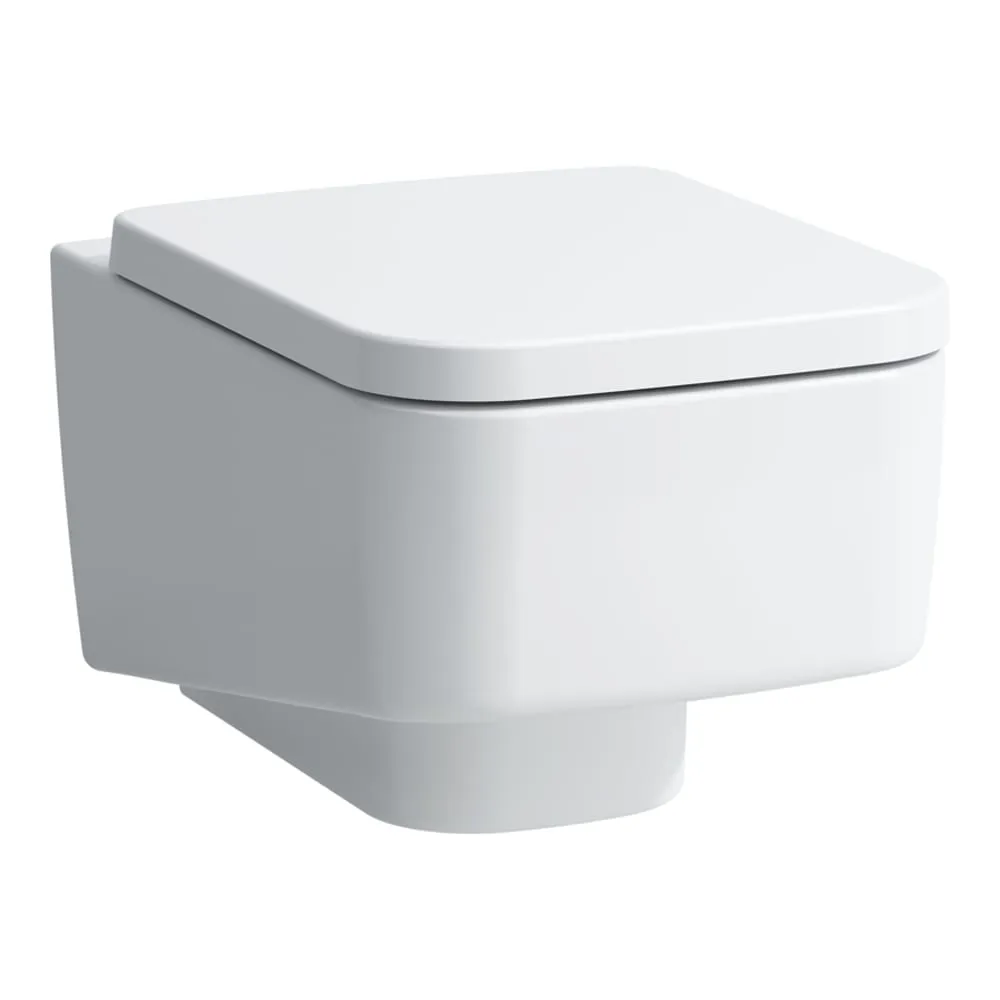 LAUFEN PRO S Sedátko s poklopem, odnímatelné, zpomalovací sklápěcí systém 445 x 370 x 45 mm #H8919610000001 - 000 - Bílá