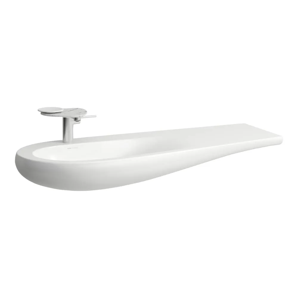 LAUFEN ILBAGNOALESSI Umyvadlo do nábytku, odkládací plocha vpravo 1200 x 500 x 165 mm #H8149734001041 - 400 - Bílá LCC (LAUFEN Clean Coat)