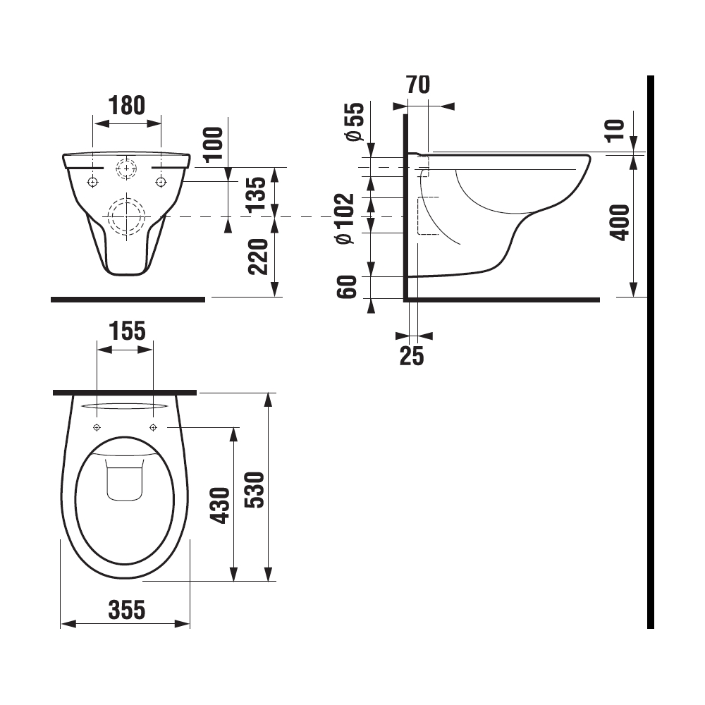 Obrázek JIKA DINO WC závěsné Rimless H8213770000001 - bílá